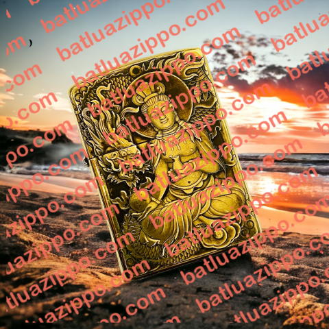 BẬT LỬA ZIPPO BẢN ĐÒNG KHẮC HÌNH 3D RỒNG 2 MẶT PHIÊN BẢN 3 SIÊU NÉT