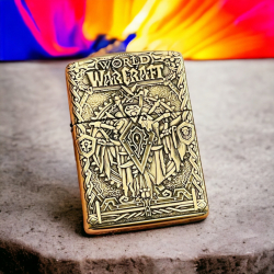 BẬT LỬA ZIPPO BẢN ĐÔNG TRƠN KHẮC 3D HÌNH GAME WARCRAFT SIÊU SẮC NÉT - Mã SP: ZPKD005