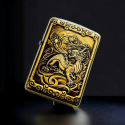Bật Lửa Zippo Khắc Hình 3d Tỳ Hưu Phiên Bản 1 Siêu Nét - Mã SP: ZPKD017