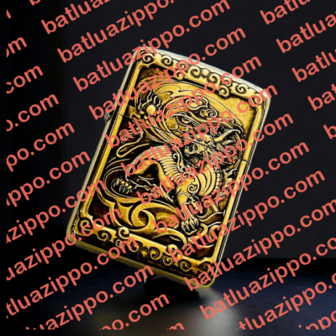 Bật Lửa Zippo Khắc Hình 3d Tỳ Hưu Phiên Bản 1 Siêu Nét