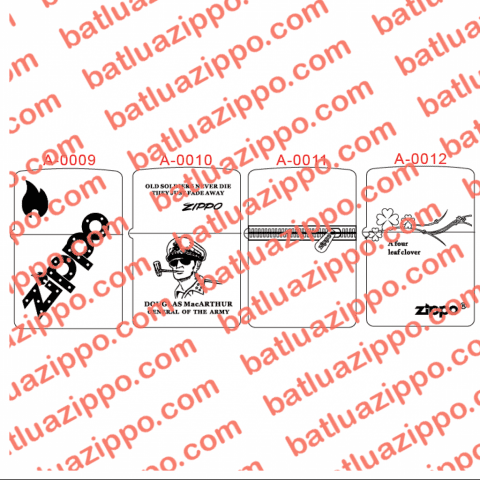 Bộ hình khắc A0009-A0012