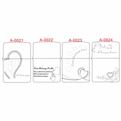 Bộ hình khắc trái tim A0021-A0024 - Mã SP: ZPK0571