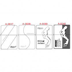 Hình khắc A0037-A0040 dòng kẻ zippo  Michael Jackson - Mã SP: ZPK0575