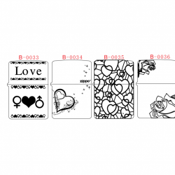 Hình khắc B0033 - B0036 các mẫu trái tim tình yêu love - Mã SP: ZPK0587