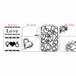 Hình khắc B0033 - B0036 các mẫu trái tim tình yêu love