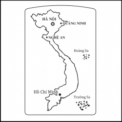 Hình Khắc Bản Đồ Việt Nam - Mã SP: ZPK0244-11