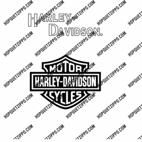 Hình Khắc Biểu Tượng Harley-Davidson