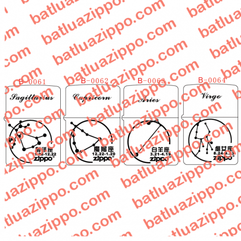 Hình khắc các chòm sao B0061-B0064