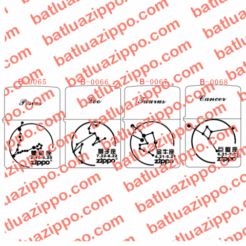 Hình khắc các chòm sao B0065-B0068 phần 2