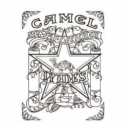 HINH KHẮC CAMEL NGÔI SAO MỘT MẶT  WIDES - Mã SP: ZPK0315