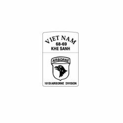 Hình khắc chiến tranh việt nam 68-69 khe sanh airborne - Mã SP: ZPK0604-3