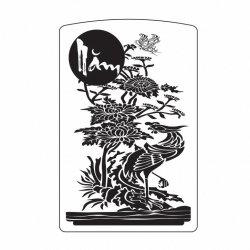 Hình Khắc Chữ Năm Và Hoa - Mã SP: ZPK0250-12