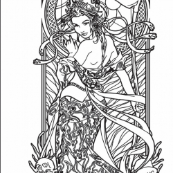 Hình Khắc Cô Gái Death - Mã SP: ZPK0252-17