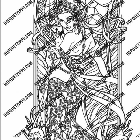 Hình Khắc Cô Gái Death