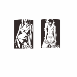 Hình Khắc Cô Gái Sexy Lô Gô Zippo