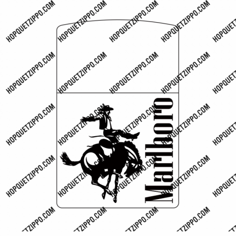 Hình khắc Cưỡi Ngựa Marlboro Phiên Bản 2