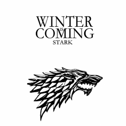 hình khăc đầu sói winter coming - Mã SP: ZPK0524