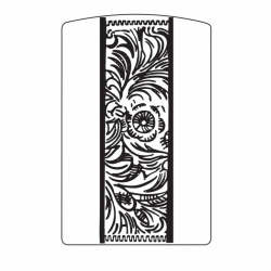Hình Khắc Đường Dài Hoa Văn - Mã SP: ZPK0255-14