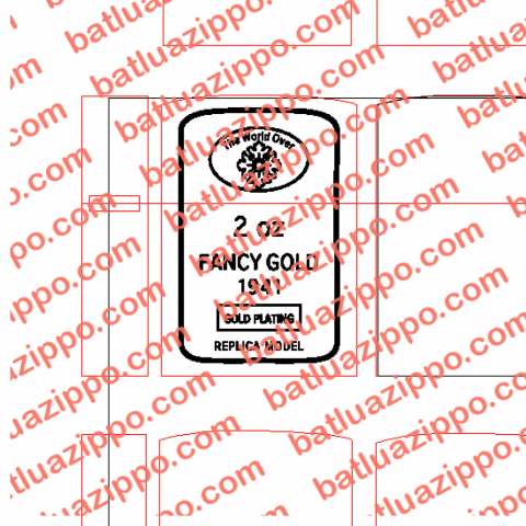 Hình khắc fancy gold 1941 gold plating