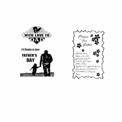 Hình Khắc Father's Day Cha Dắt Con Người Cha Vĩ Đại