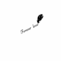 Hình Khắc Forever Love Lông Vũ - Mã SP: ZPK0152