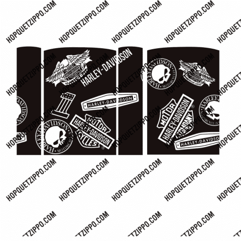 hình khắc harley - davidson nổi