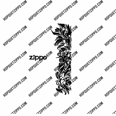 HÌNH KHẮC HOA VĂN 1 BÊN ZIPPO MỘT MẶT