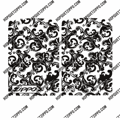 hình khăc hoa văn 2 mặt logo zippo