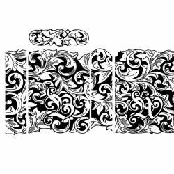 HÌNH KHĂC HOA VĂN B-W - Mã SP: ZPK0356