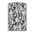 Hình Khắc Hoa Văn Lá Tròn Kèm Lô Gô Zippo