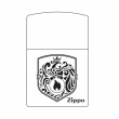Hình Khắc Hoa Văn Ngọn Lửa Zippo