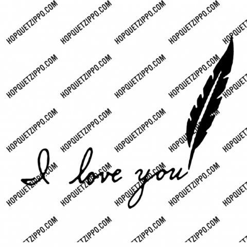 HINH KHẮC ILOVEYOU LÔNG VŨ