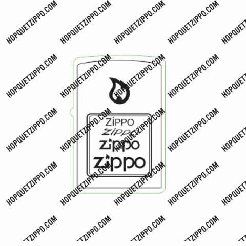 Hình Khắc Lô Gô Zippo Ngọn Lửa