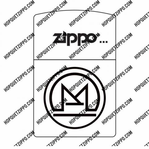 Hình Khắc Lô Gô Zippo Vẽ Vòng Tròn