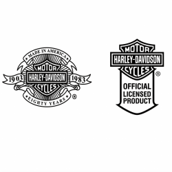 HÌNH KHẮC LOGO HARLEY - DAVIDSON  HAI MẶT 1903-1983 - Mã SP: ZPK0333