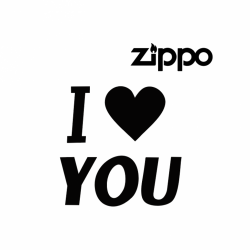 hình khăc logo zippo I LOVE YOU - Mã SP: ZPK0496