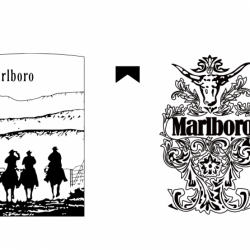 Hình Khắc Marlboro Ba Chàng Cao Bồi