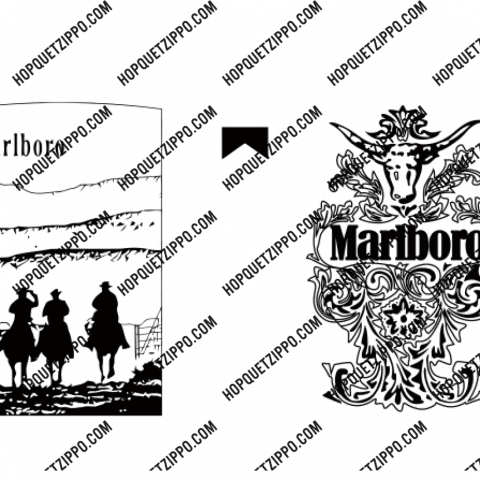 Hình Khắc Marlboro Ba Chàng Cao Bồi