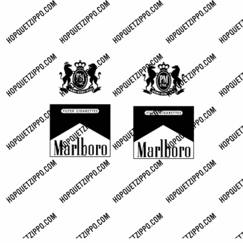Hình Khắc Marlboro Hai Mặt
