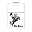 Hình Khắc Marlboro Và Người Đàn Ông Cưỡi Ngựa