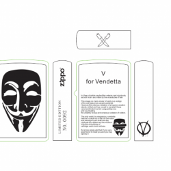 Hình Khắc Mặt Nạ V Of Vendetta - Mã SP: ZPK0103