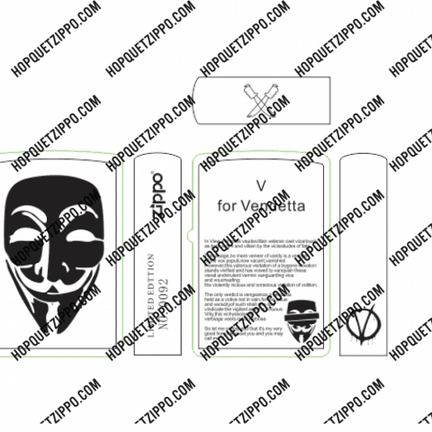Hình Khắc Mặt Nạ V Of Vendetta