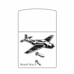 Hình Khắc Máy Bay World War2 - Mã SP: ZPK0267-24
