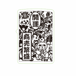 Hình Khắc Mèo Thần Tài