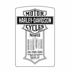 Hình Khắc Motor Harley Davison - Mã SP: ZPK0245-25