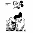 HÌNH KHẮC NAM NỮ NGỒI I LOVE YOU