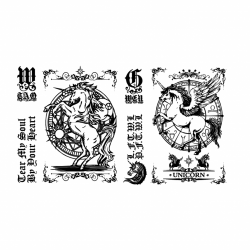 hình khắc ngựa có sừng Unicon - Mã SP: ZPK0371