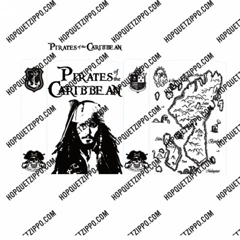 Hình Khắc Pirates Of The Caribbean BẢN ĐỒ