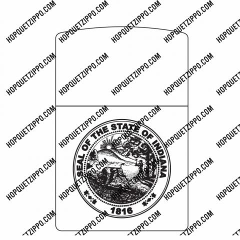 Hình Khắc Seal Of The State Of Indiana 1816