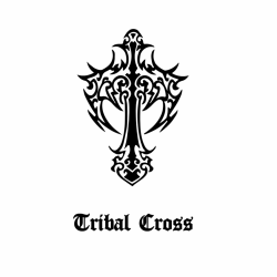 HÌNH KHĂC TRIBAL CROSS THÁNH GIÁ - Mã SP: ZPK0484